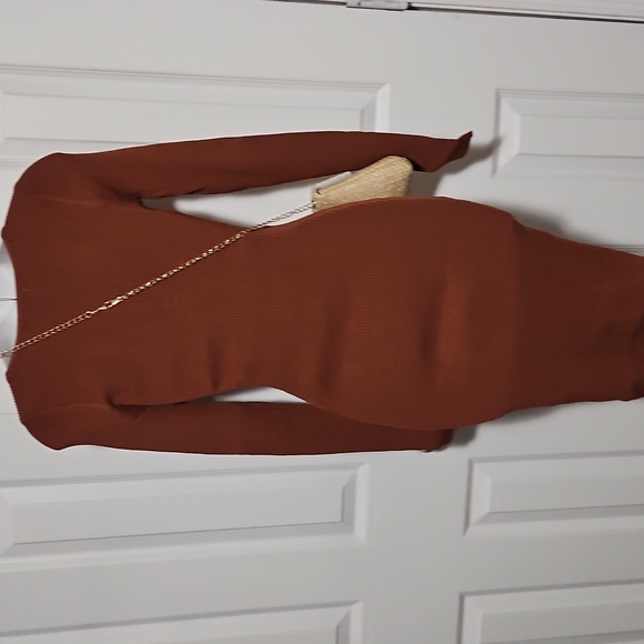 Brown Elegant  Women's dress - Picture 2 of 2